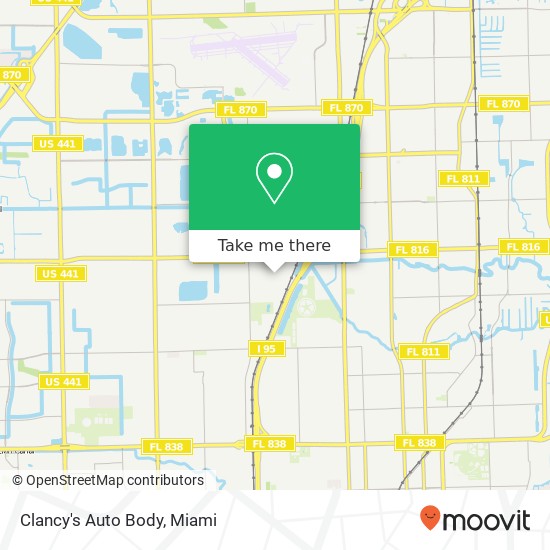 Clancy's Auto Body map