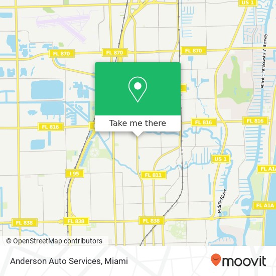 Anderson Auto Services map