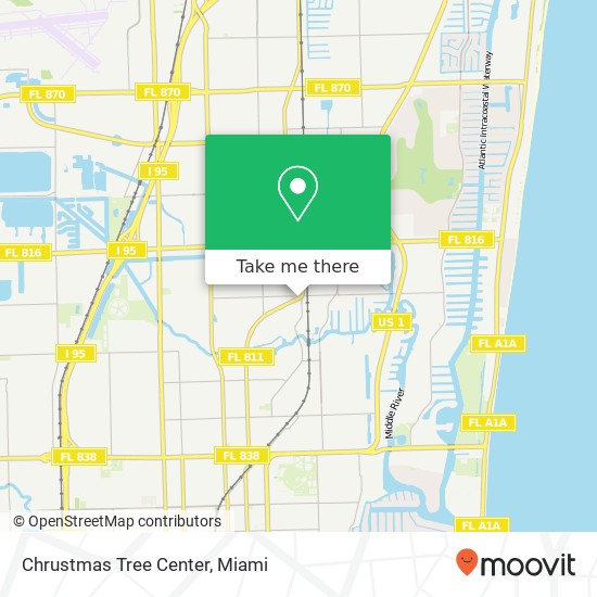 Mapa de Chrustmas Tree Center