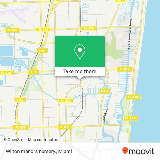 Wilton manors nursery. map