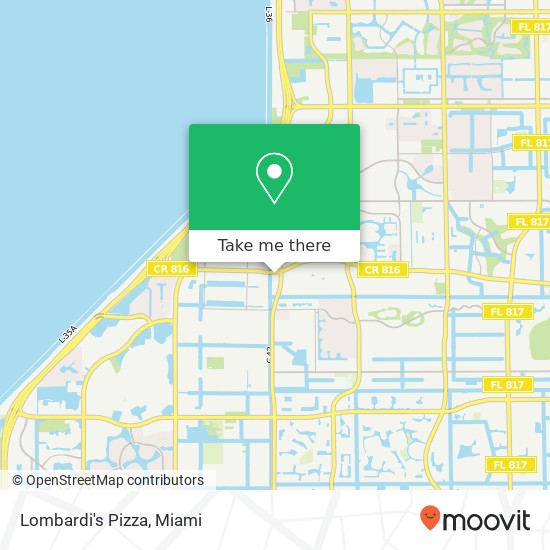 Lombardi's Pizza map