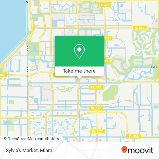 Sylvia's Market map