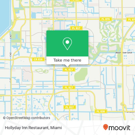 Mapa de Hollyday Inn Restaurant