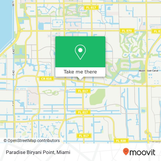 Mapa de Paradise Biryani Point