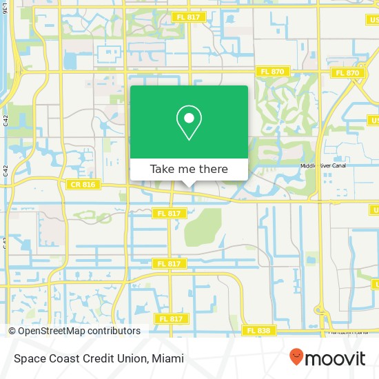 Mapa de Space Coast Credit Union