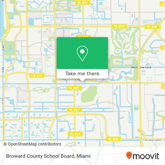 Mapa de Broward County School Board