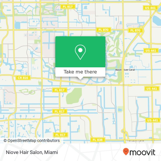 Mapa de Niove Hair Salon