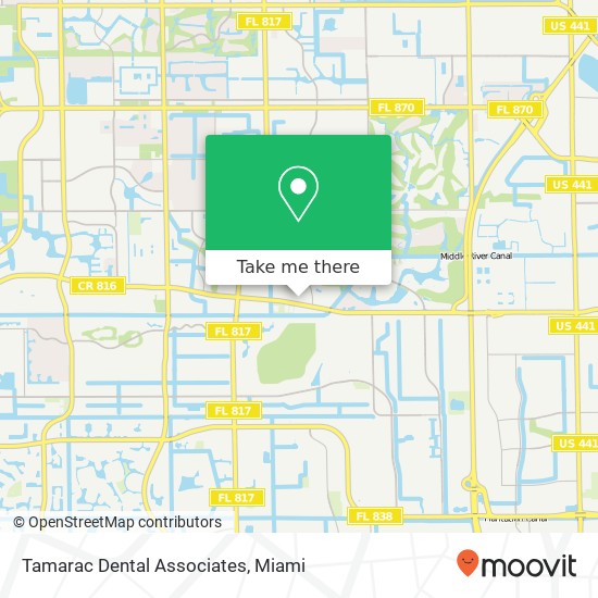 Tamarac Dental Associates map