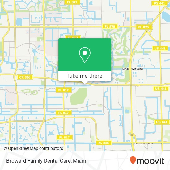 Mapa de Broward Family Dental Care