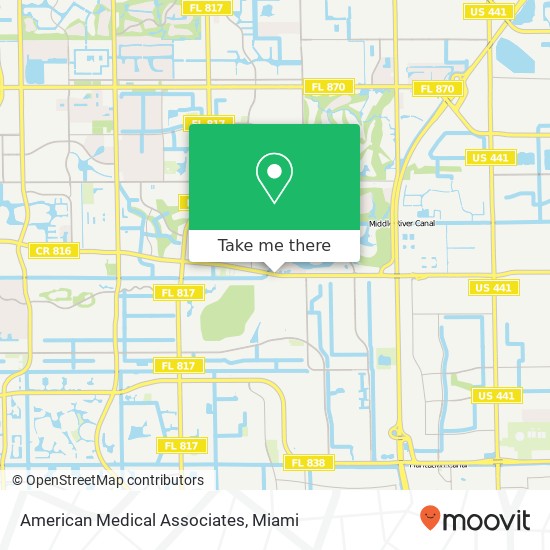 American Medical Associates map