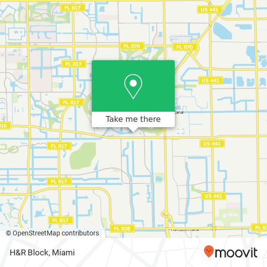 Mapa de H&R Block