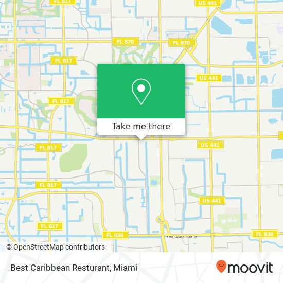 Best Caribbean Resturant map