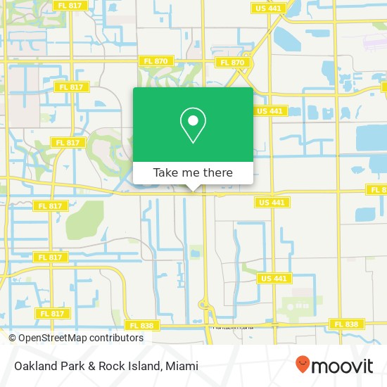 Oakland Park & Rock Island map