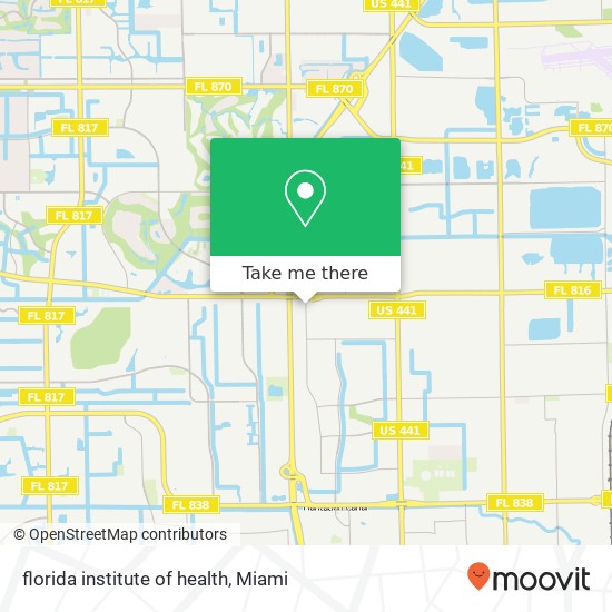 florida institute of health map