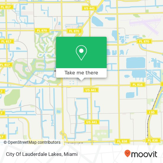 Mapa de City Of Lauderdale Lakes