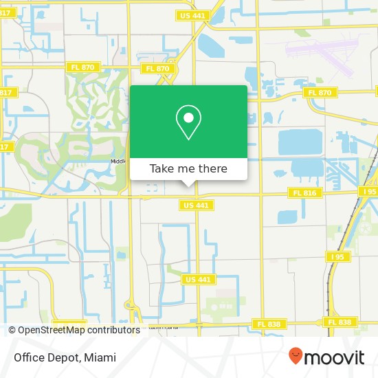 Office Depot map