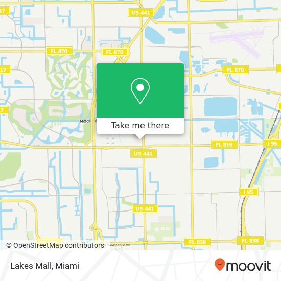 Mapa de Lakes Mall
