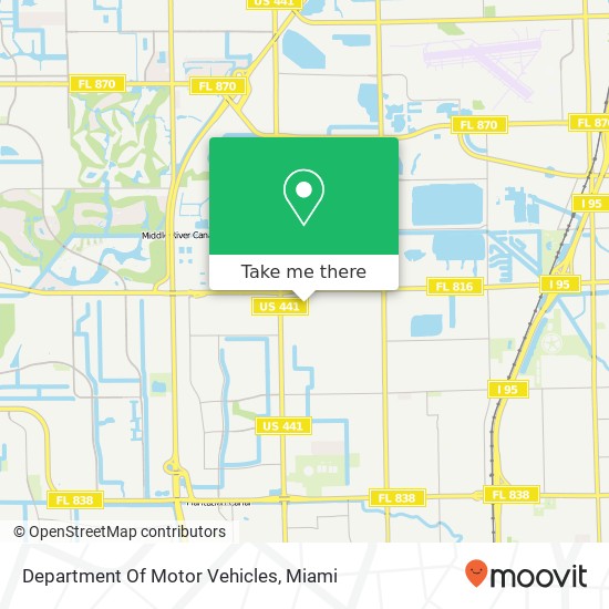 Department Of Motor Vehicles map