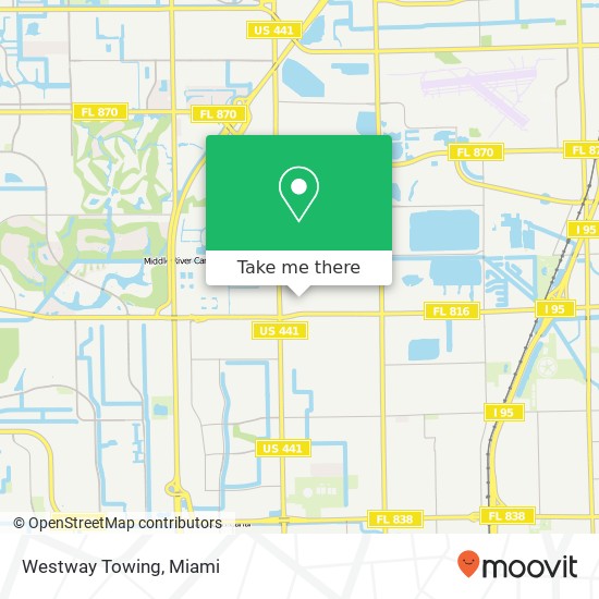 Westway Towing map