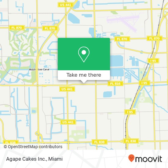 Mapa de Agape Cakes Inc.