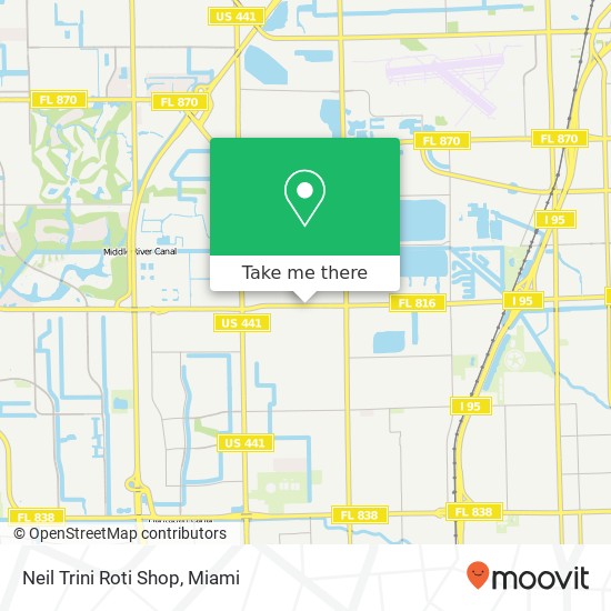 Mapa de Neil Trini Roti Shop