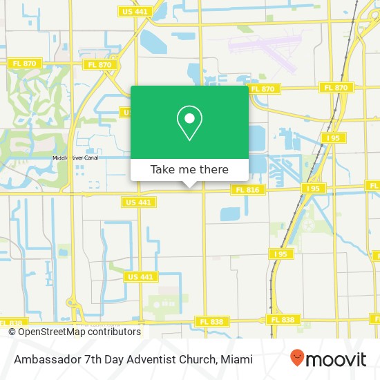 Ambassador 7th Day Adventist Church map