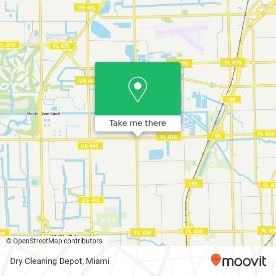 Dry Cleaning Depot map