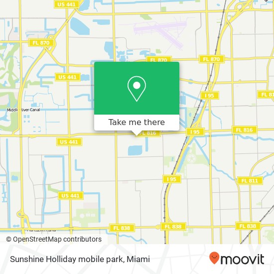 Mapa de Sunshine Holliday mobile park