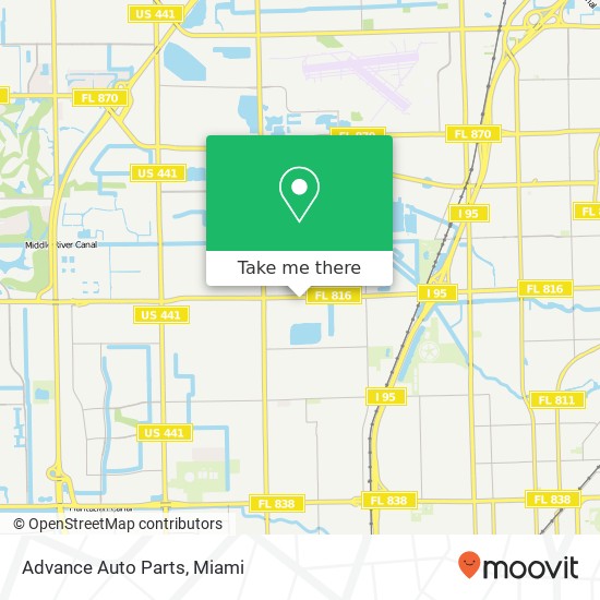 Advance Auto Parts map