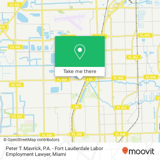 Mapa de Peter T. Mavrick, P.A. - Fort Lauderdale Labor Employment Lawyer