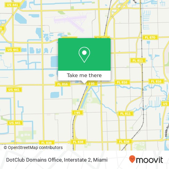 Mapa de DotClub Domains Office, Interstate 2