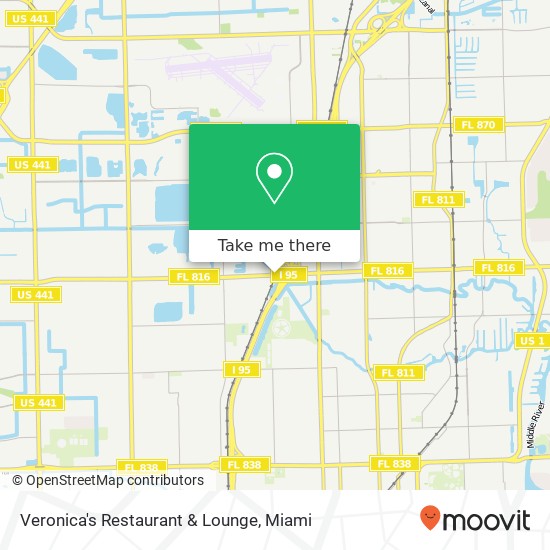 Mapa de Veronica's Restaurant & Lounge