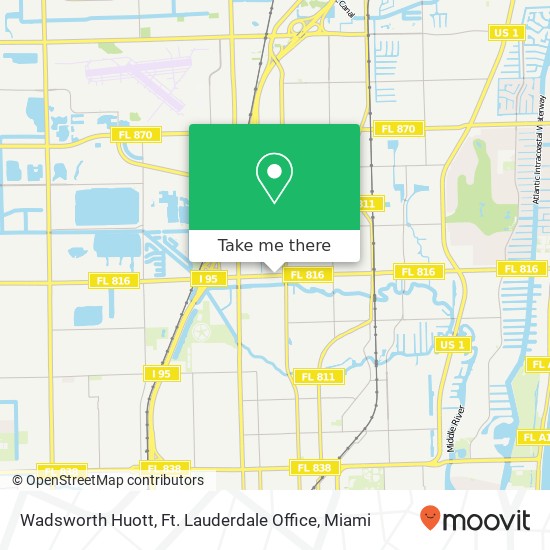 Wadsworth Huott, Ft. Lauderdale Office map