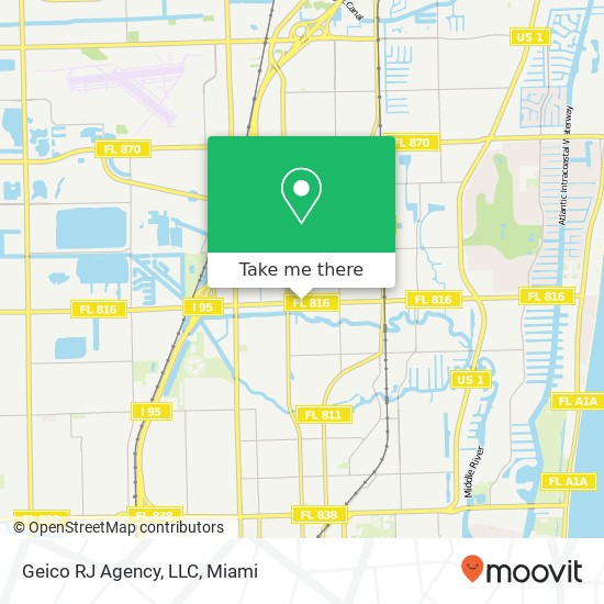 Mapa de Geico RJ Agency, LLC