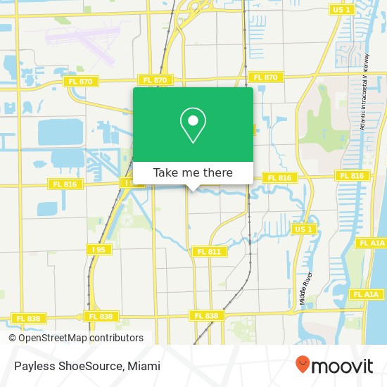 Mapa de Payless ShoeSource