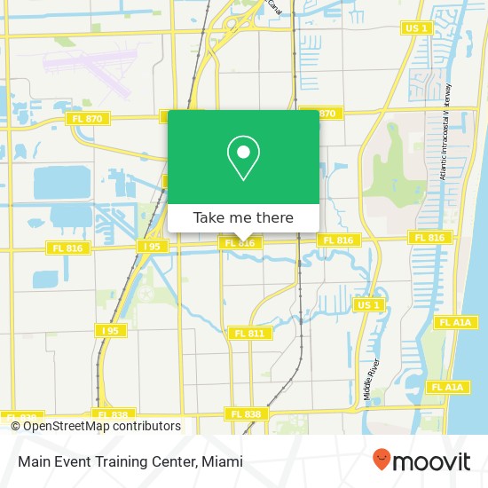 Main Event Training Center map