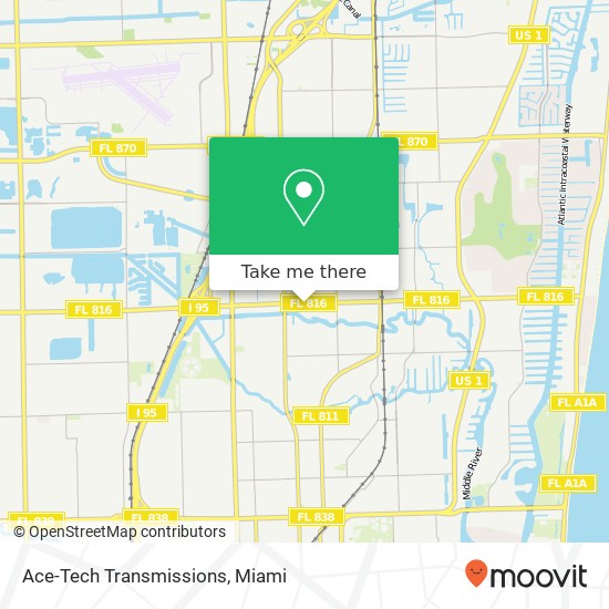 Mapa de Ace-Tech Transmissions