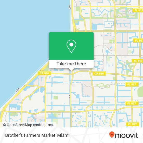 Mapa de Brother's Farmers Market