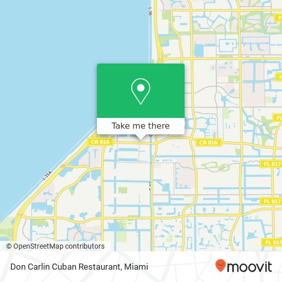 Mapa de Don Carlin Cuban Restaurant