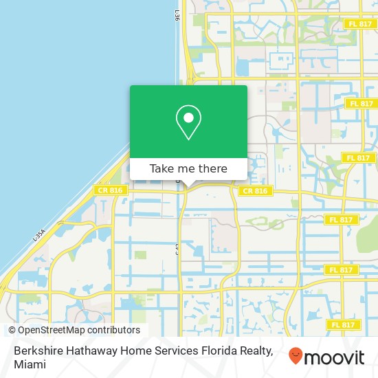 Berkshire Hathaway Home Services Florida Realty map