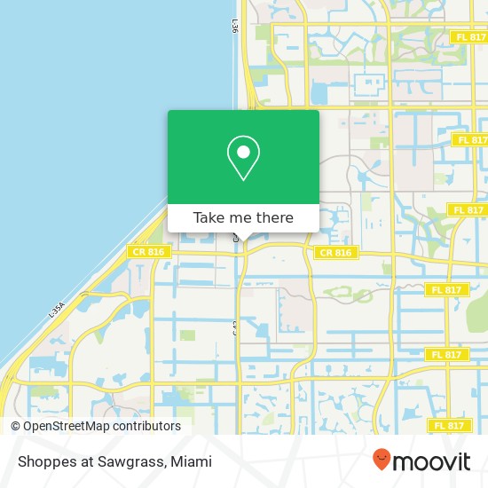 Mapa de Shoppes at Sawgrass