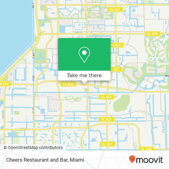 Mapa de Cheers Restaurant and Bar
