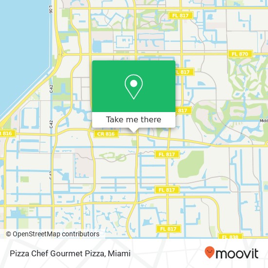 Pizza Chef Gourmet Pizza map