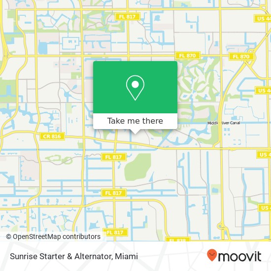 Sunrise Starter & Alternator map