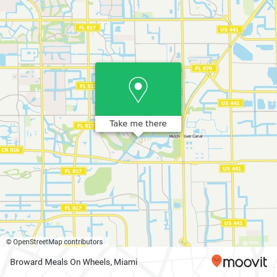 Mapa de Broward Meals On Wheels