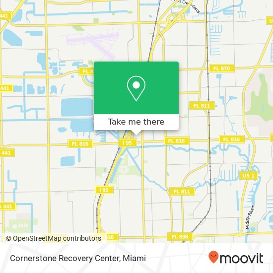 Mapa de Cornerstone Recovery Center