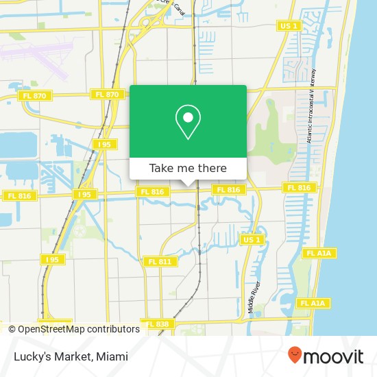 Mapa de Lucky's Market