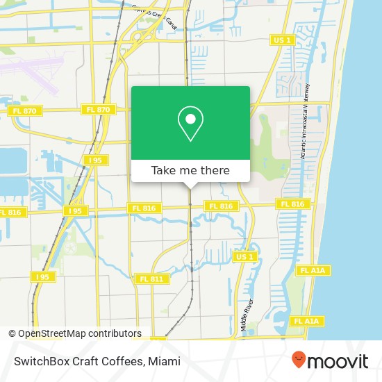 SwitchBox Craft Coffees map