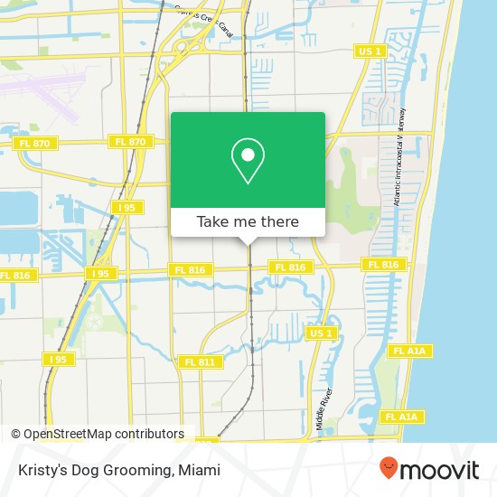 Kristy's Dog Grooming map