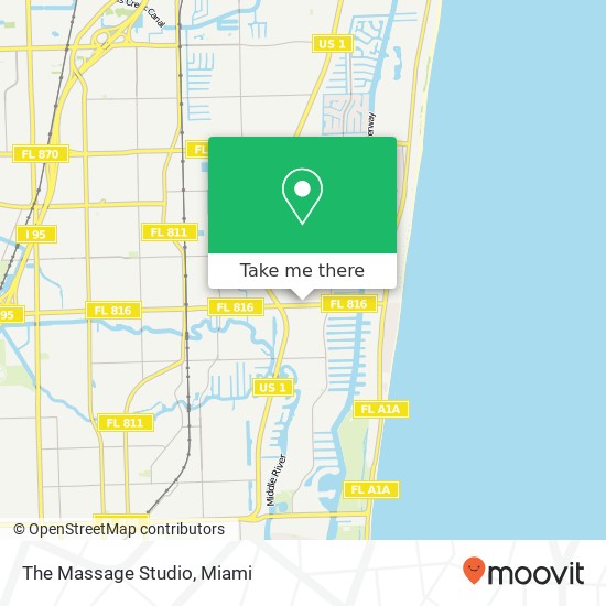 The Massage Studio map